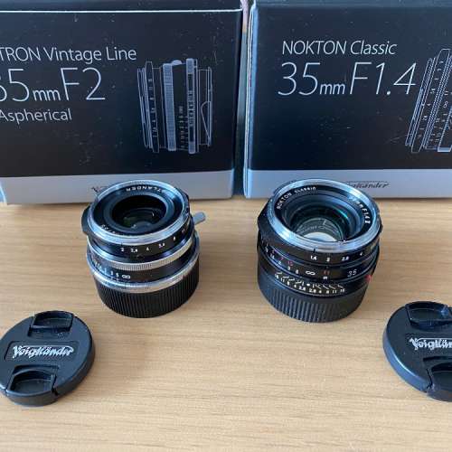 Voigtlander  ultron 35mm F2 / Nokton 35mm F1.4 II Leica m mount