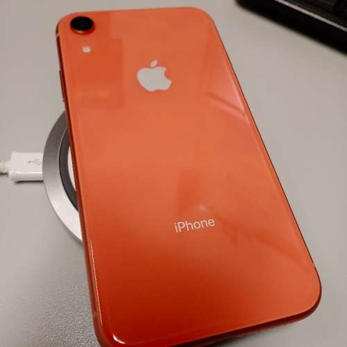 99.9% 極新 Apple iPhone XR 港行 珊瑚橙 Coral 128GB 有保