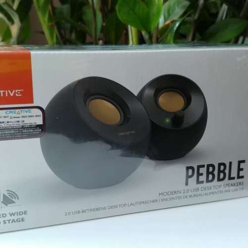 Creative Pebble靚聲全音喇叭2隻