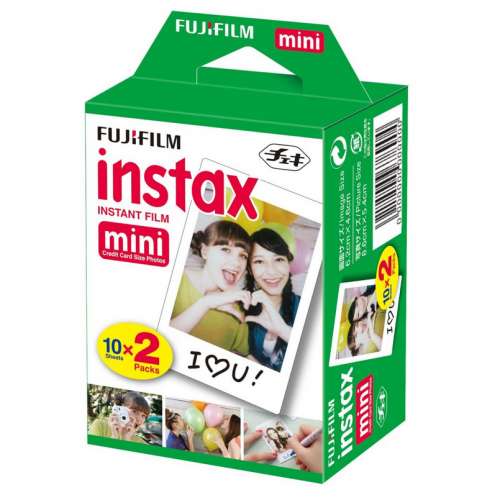 FUJIFILM INSTAX MINI INSTANT FILM 10 SHEETS X 2 PACKS 富士即影即有菲林相紙 (白...