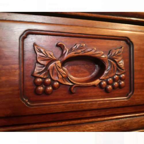 花梨手工雕花五桶櫃