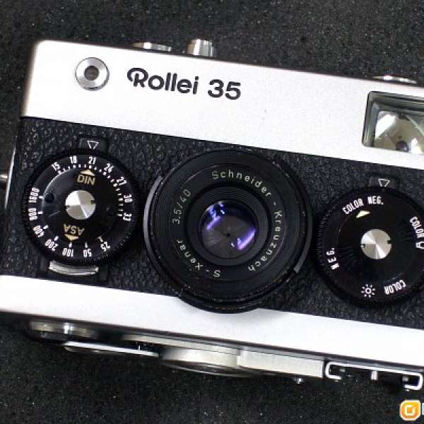 Rollei 35 相機，搭配極為少見的 Schneider S-Xenar f3.5 / 40mm 鏡頭
