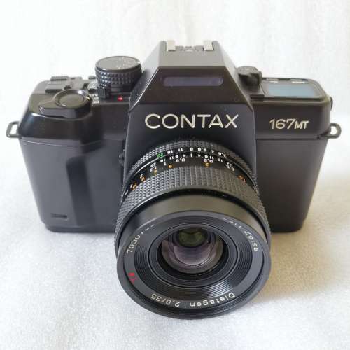 Contax 167MT 菲林相機 連原廠contax 35mm f/2.8 廣角鏡頭。