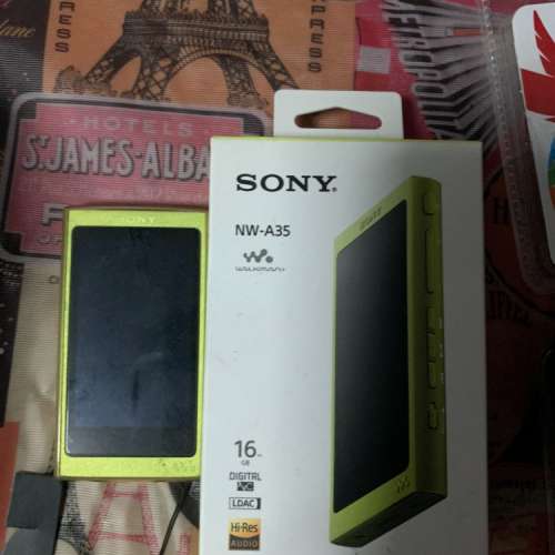 SONY NW-A35 Player 黃色
