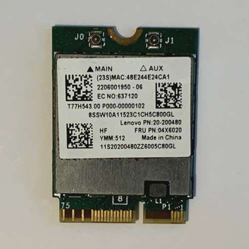 BCM 94352Z WiFi Bluetooth Card 適合 黑蘋果 Hackintosh
