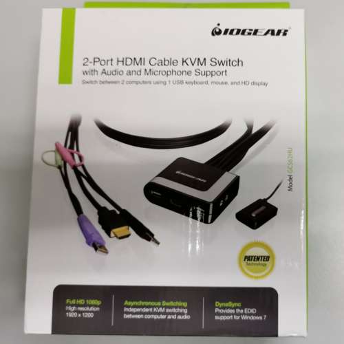 IOGEAR 2-Port HDMI cable KVM switch