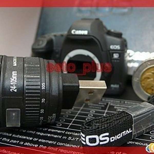 絕版 Canon 5D Mark II 4GB USB Flash Drive 相機模型手指 figure camera model