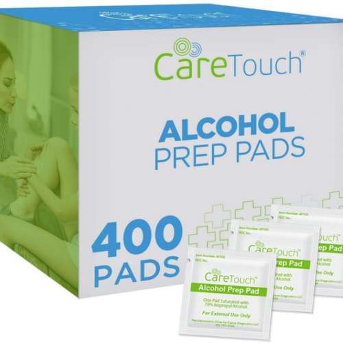 全新Care Touch酒精消毒濕紙巾Alcohol Wipes 400個