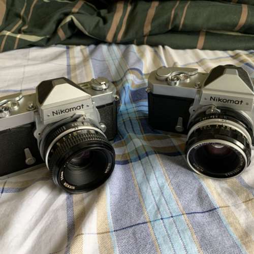 Nikon Nikonmat 菲林相機連50mm f2鏡 (2部）