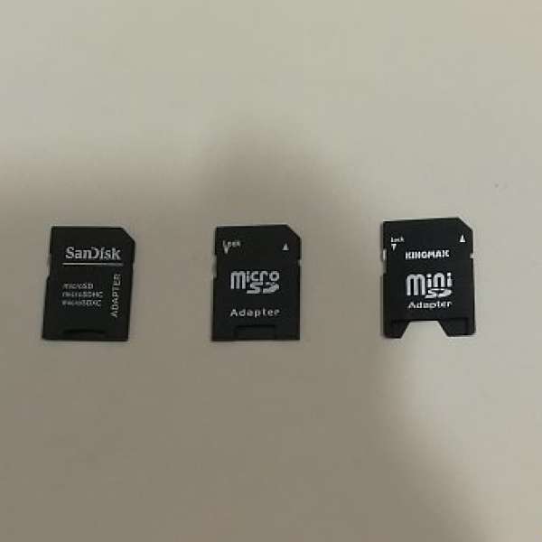 Kingmax / Sandisk 等品牌 未用過 Micro-SD 轉 SD 轉換器 (adaptor)