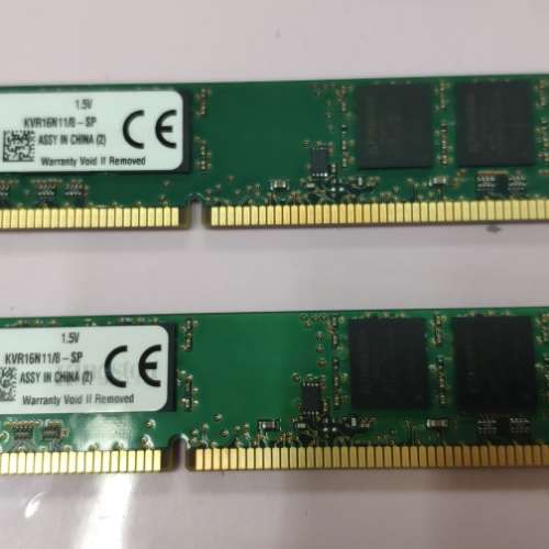Kingston DDR3 1600 8GB X 2條 =16GB卓面電腦