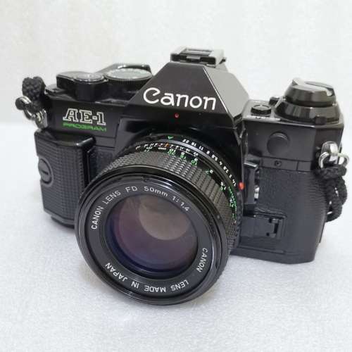 CANON AE-1 program 菲林相機 連 原廠50mm f/1.4鏡頭