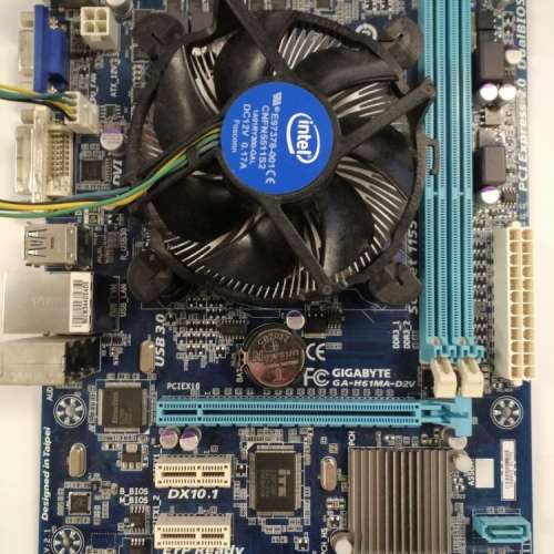 GA-H61MA-D2V Motherboard "冇背版" (Socket 1155)