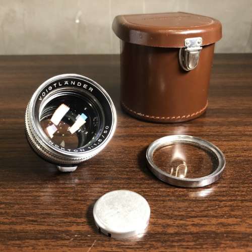 Voigtlander Prominent Nokton 50/1.5 with case and filter