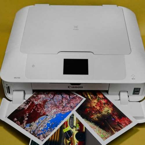 真相實圖性能良好極新少用6色270 271墨盒已入滿一套墨水Canon MG7720 Scan printer(...