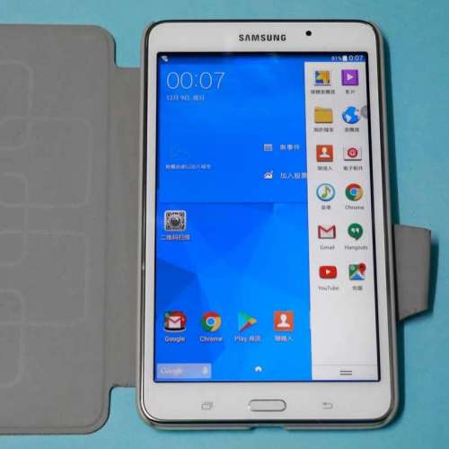 9成新有貼無盒Samsung SM-T230 GALAXY Tab 4 8GB(7")平板連套