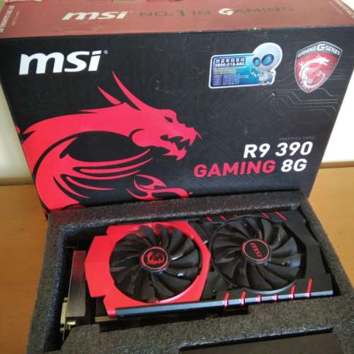 (盒裝GAMING顯卡) MSI R9 390 GAMING 8G (已行3D測試)