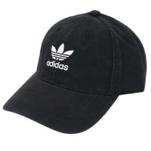 全新Adidas Originals Adicolor Washed Cap Sports Casual Headwear Hat 黑色 鴨咀 ...