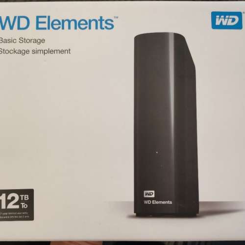 全新未開封 WD Elements 12TB USB3.0 外置硬碟