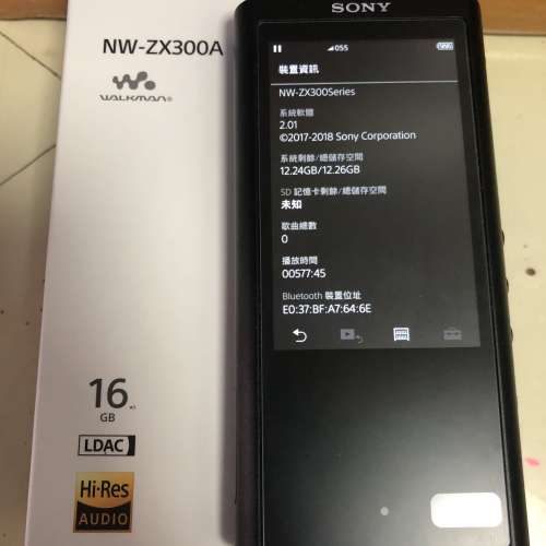 sony 小黑  zx300a 16gb