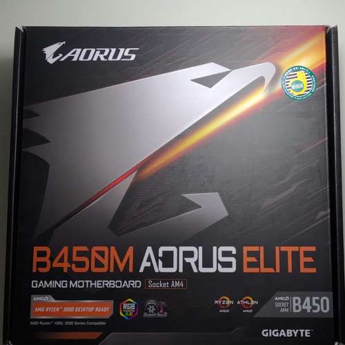 AORUS B450M ELITE 非常新