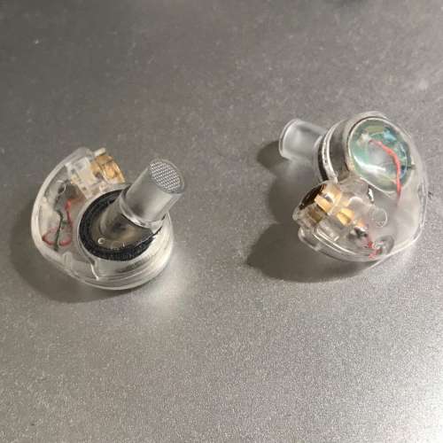 DIY mmcx插頭耳機, 黃銅外殼超強磁單動圈(見圖), 包郵