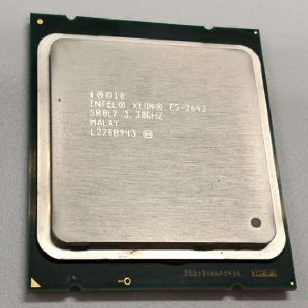CPU - Intel® Xeon® Processor E5-2643, 10M Cache, 3.30 GHz, 8.00 GT/s I