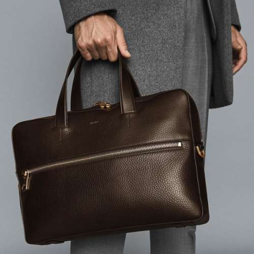 Brand New REISS Isaac Leather Laptop bag