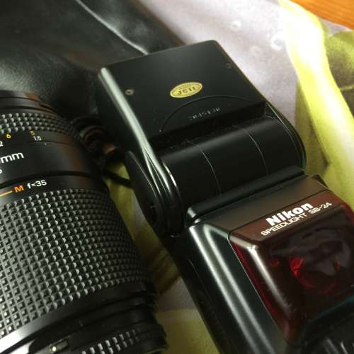 nikon F-801 相機兩支鏡頭 閃光燈