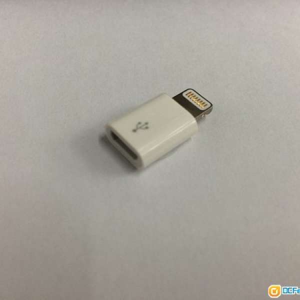 100%原裝 Apple Lightning 至 Micro USB 轉換器 轉接頭 充電數據傳輸