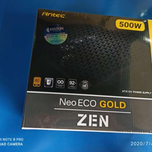 全新 ANTEC NEO ECO GOLD ZEN 500W 80 PLUS ATX PS