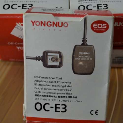 Yongnuo(永諾) 離機閃光燈同步線 CANON OC-E3代用