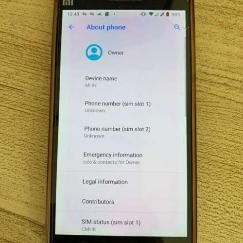 小米 Mi 4i 16GB rooted Android version 9 new battery