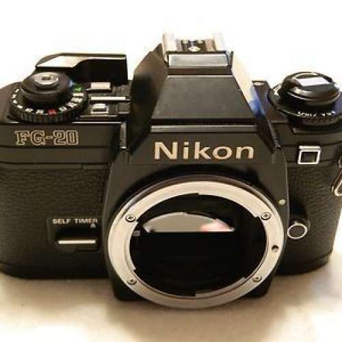 黑身Nikon FG-20 black body - 二手或全新菲林相機, 攝影產品- DCFever.com