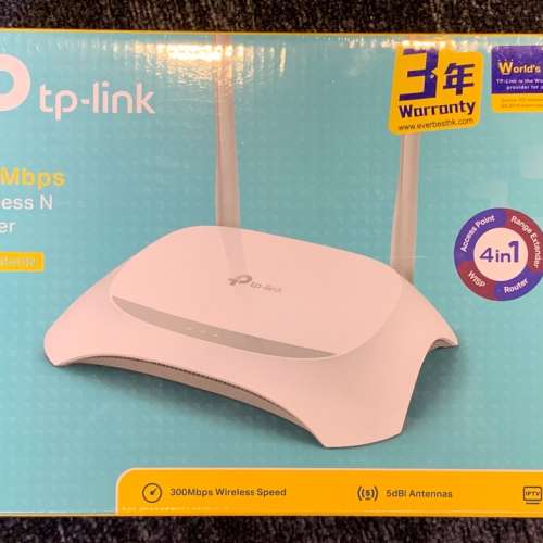 TP- Link Wireless N router WR840N 300mbps 全新未開