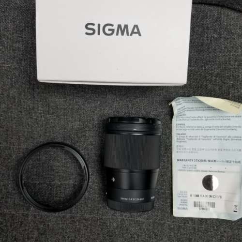 Sigma 16mm F1.4 apsc C Sony e mount