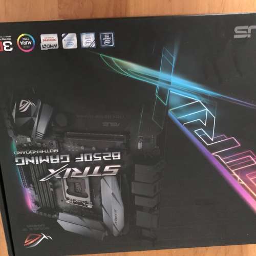 Asus Strix B250F Gaming 有盒 板 檔板 ，100% work 有單 有保至2021年