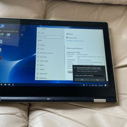 Dell inspiron 13 7000 2 in 1 Device