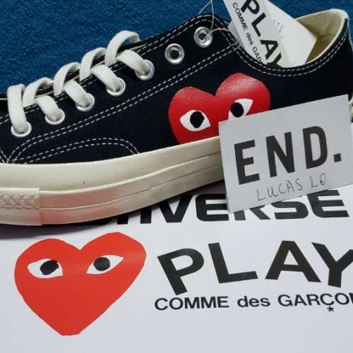 Comme des Garçons PLAY x Converse Chuck Taylor 心心 低筒 黑 / 白 全新