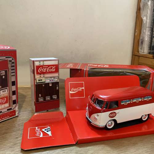 ** Coca Cola 玩具車，汽水機模型**