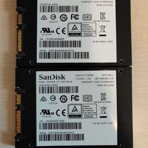 Sandisk 240GB SSD SATA