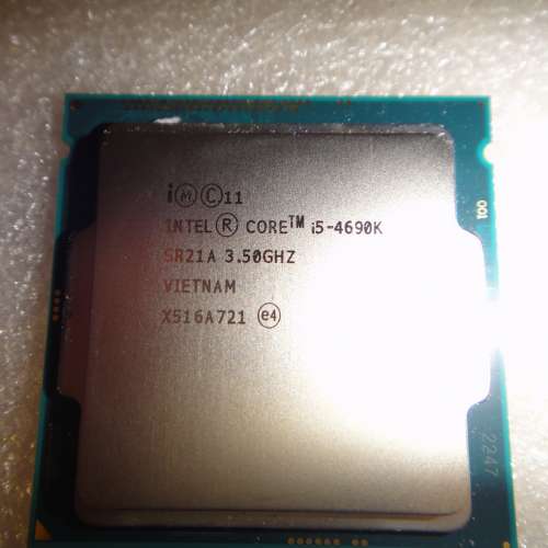 Intel® Core™ i5-4690K 3.5GHz 處理器 連原裝銅蕊風扇 Socket 1150
