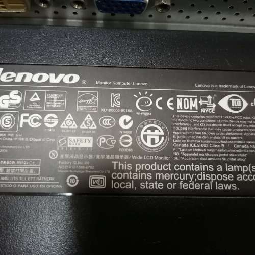 聯想ThinkVision L2250PWD 22英寸寬屏液晶顯示器,中高端遊戲商務機型 - 二手或全新顯示器, 電腦 - DCFever.com