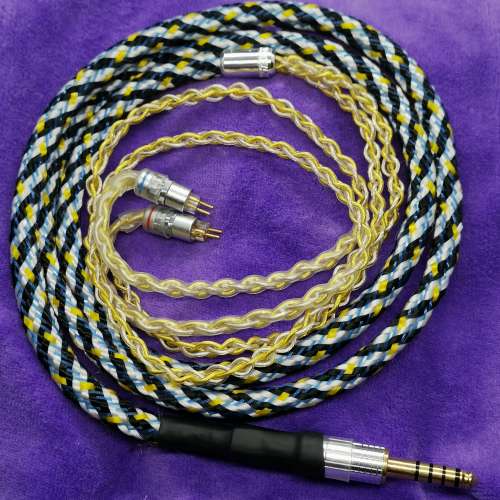 超粗芯 7n單晶銅鍍銀 耳機線 升級線 Shure fender campfire westone fiio 2.5mm 3....