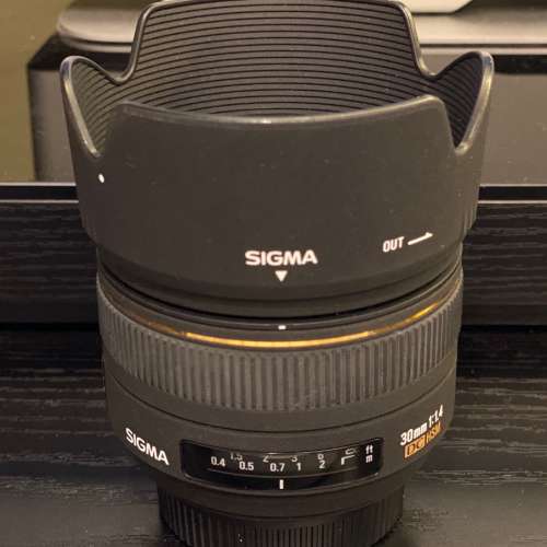 Sigma 30mm F1.4 EX DC HSM (已停產) F Mount (for z50 D3500 D7500 D500 Nikon AP...