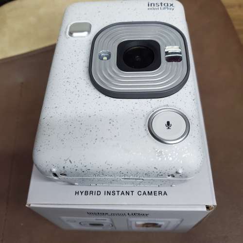 ❂.❂ 九成新 FUJIFILM INSTAX MINI LIPLAY 即影即有 相機 (岩石白色) ❂.❂