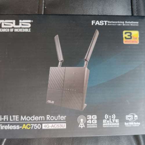 華碩 Asus AC750 4G-AC53U 4G LTE router