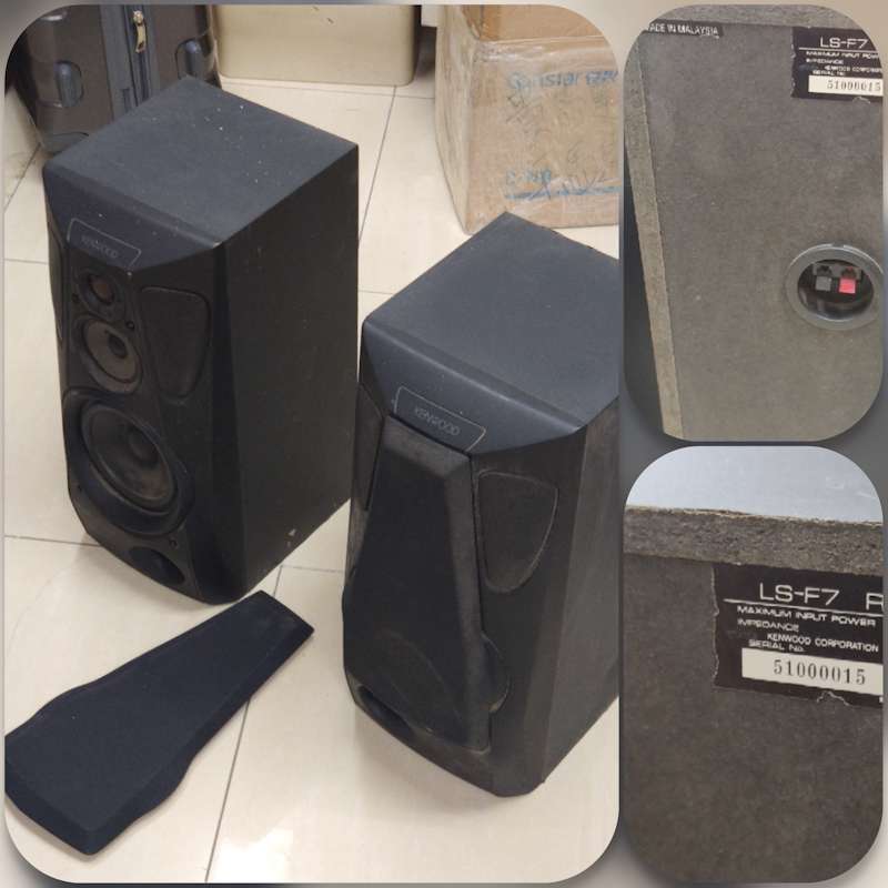 ① Kenwood LS-X70 3Way 6Speaker ２個口 発送 ② Kenwood LS-X70 3Way 6Speaker 2個口 発送