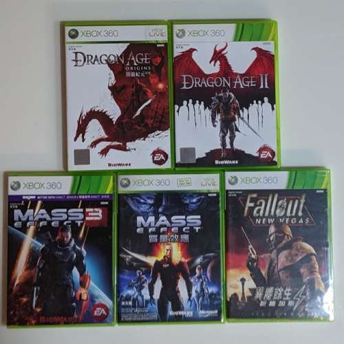 Xbox 360 Games Dragon Age / Mass Effect / Fallout New Vegas