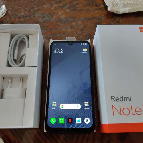 99.9% new Redmi Note 7 3+32g 國際版黑色